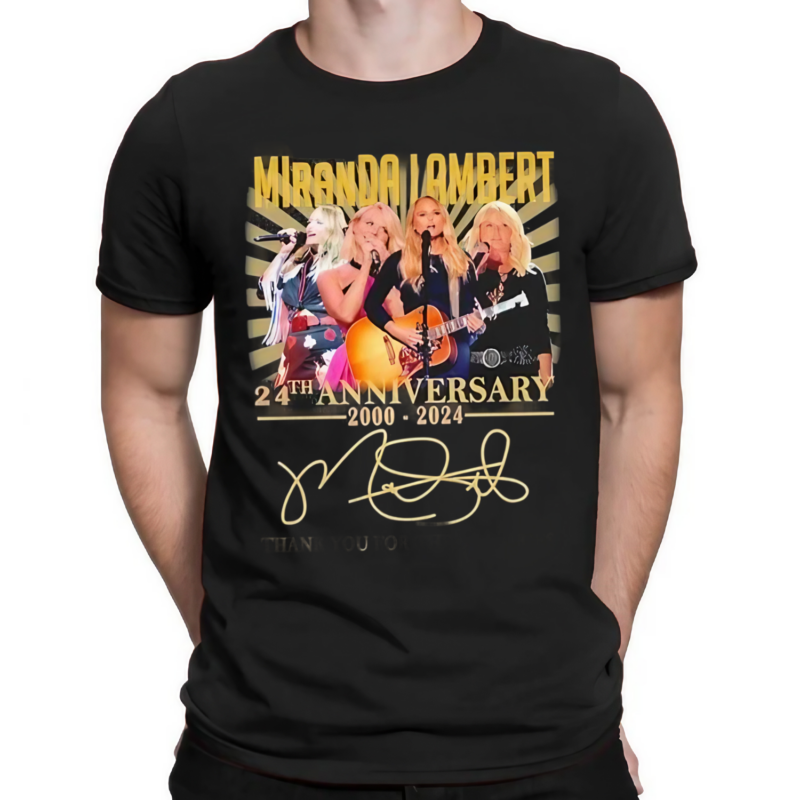 Miranda Lambert 24th Anniversary 2000 2024 Thank You For The Memories Signature Shirt