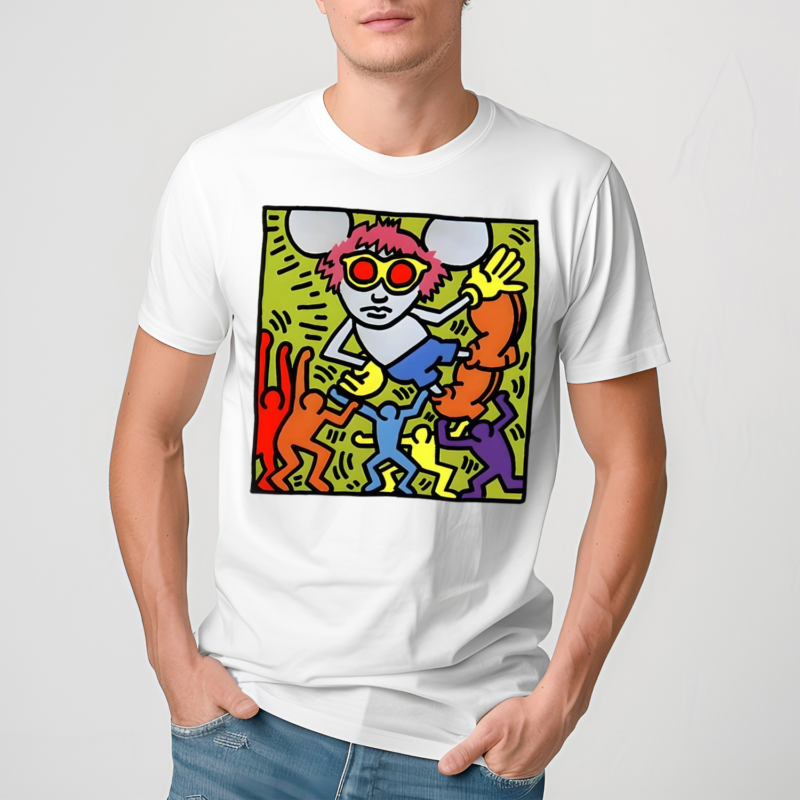 Andy Mouse Keith Haring shirt