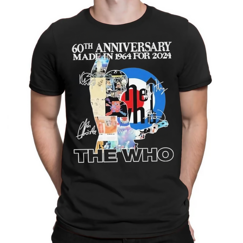 60th Anniversary Made In 1964 For 2024 The Who Signatures Shirt