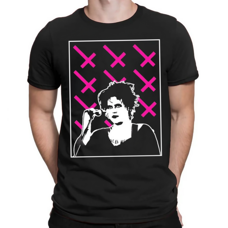 Robert Smith Goth Crosses Shirt