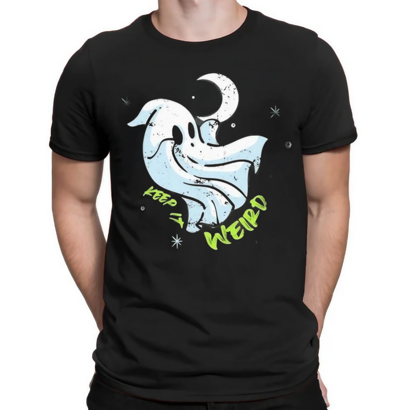 Keep It Weird Ghost And Moon Shirt