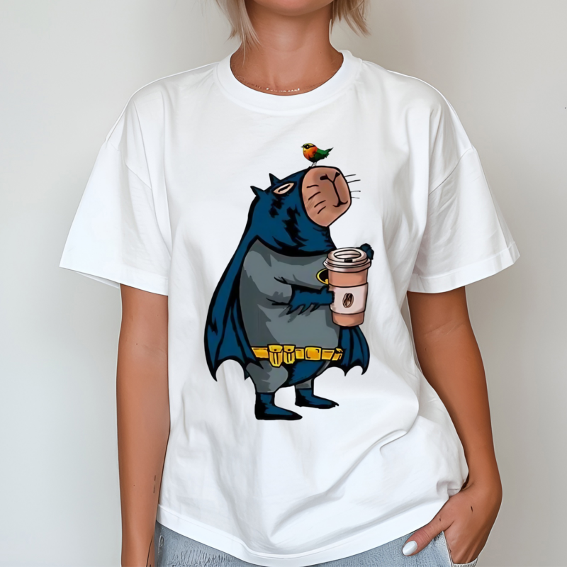 Capybatman Drink Coffee Shirt