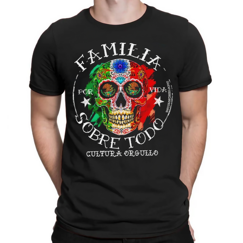 Familia Sobre Todo Og Greaser Skull Shirt