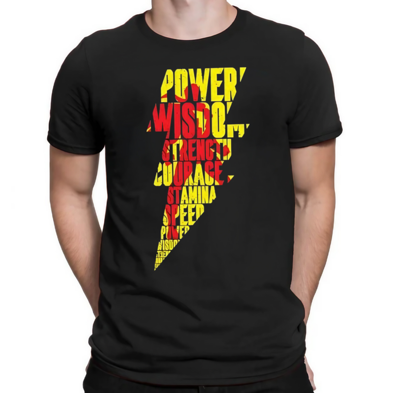 Power Of Shazam Lightning Shirt