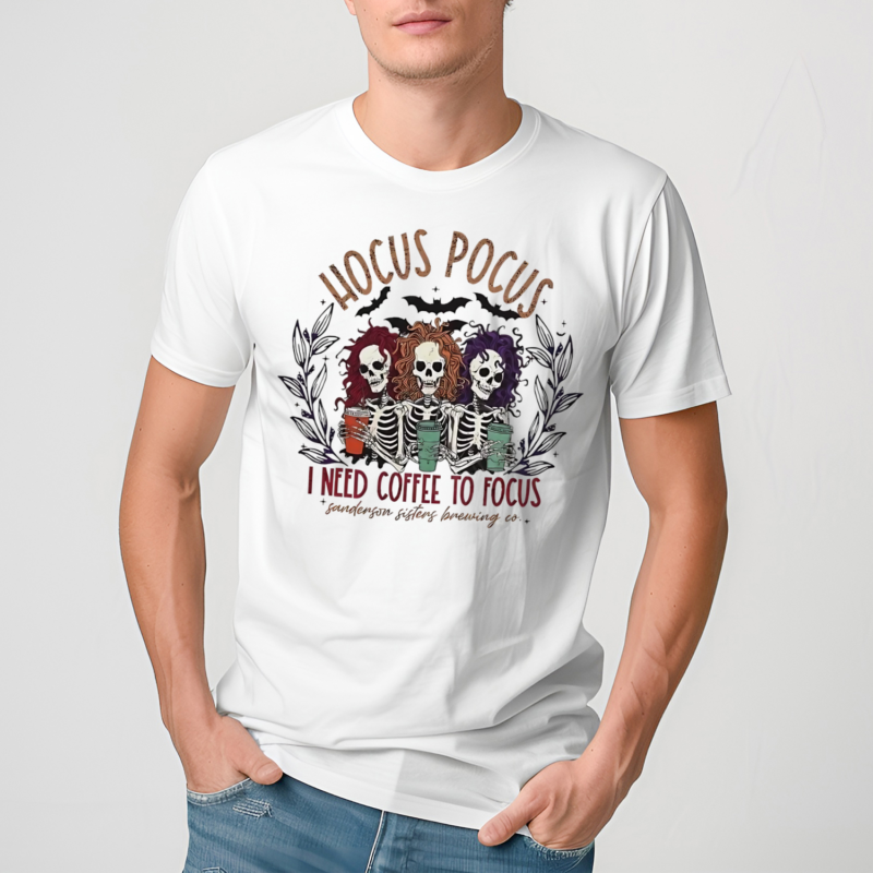 Skeleton Hocus Pocus I Need To Focus Shirt