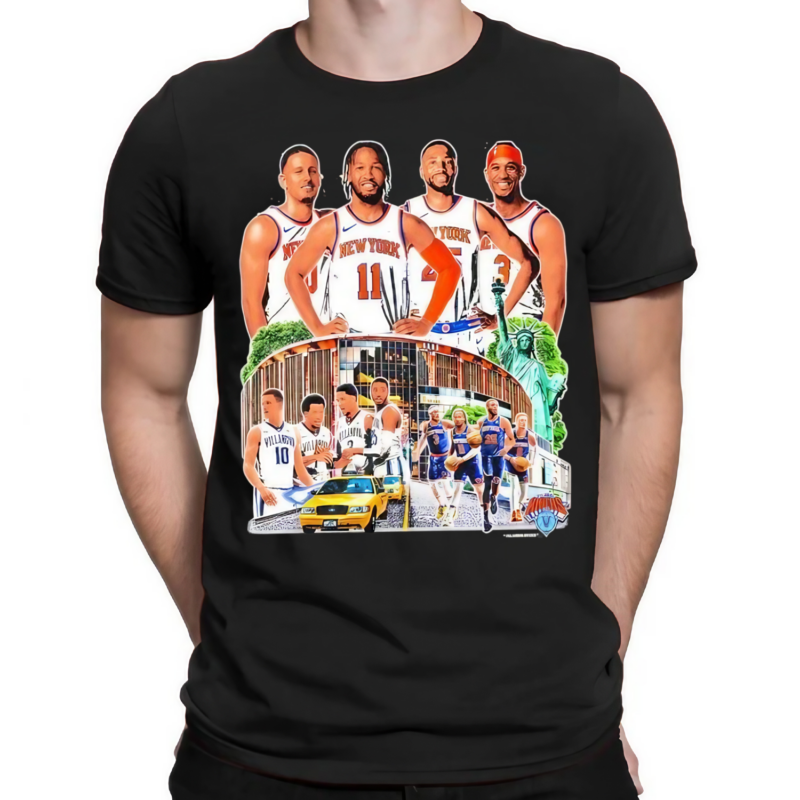 Villanova Knicks Mikal Bridges Jalen Brunson Josh Hart Donte Divincenzo Graphic Shirt