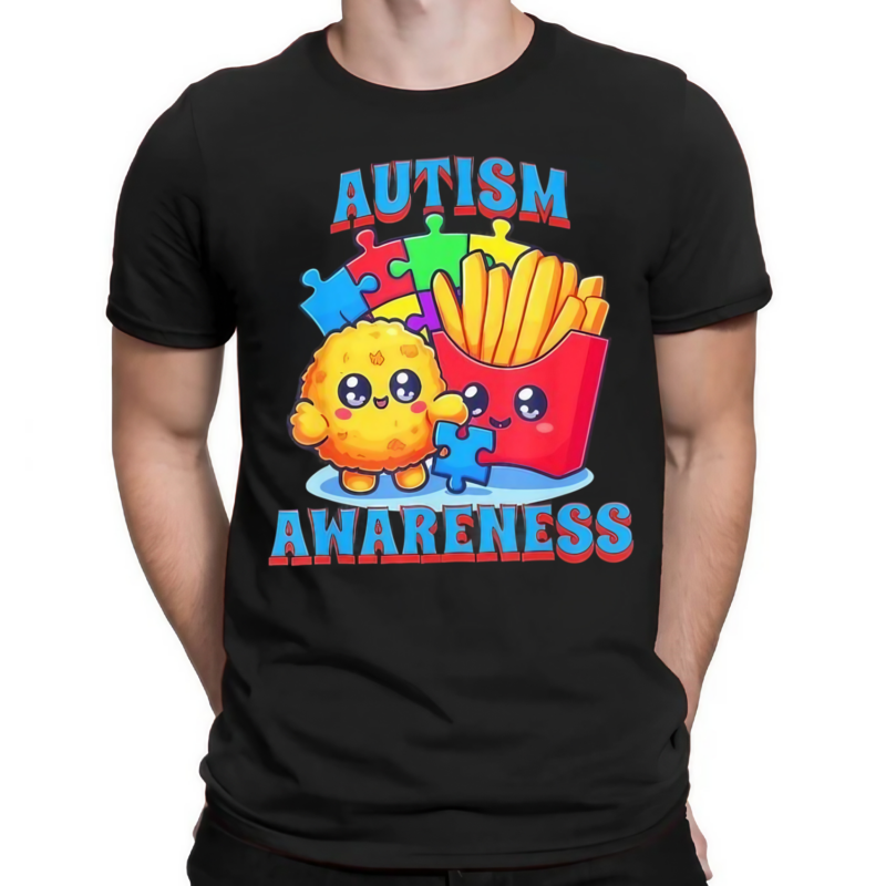 Chicken Nugget And French Fries Autism Awareness Shirt