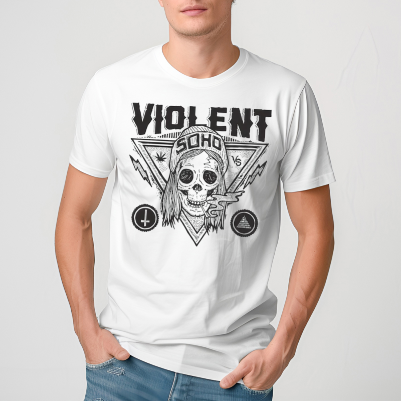 Violent Soho Blazin Skull Shirt