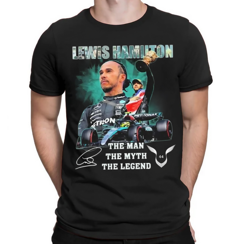 Lewis Hamilton The Man The Myth The Legend Signatures Shirt