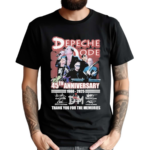 Depeche Mode 45th Anniversary 1980 2025 Thank You For The Memories Signatures Shirt