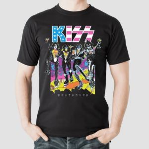 Kiss Destroyer Flocked Blacklight 2024 Shirt