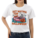 Vintage Just Waiting For Halloween Shirt