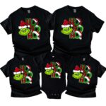 Grinch Ho Ho Ho For Family Matching Christmas Shirt