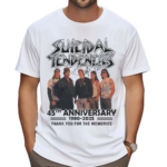 Suicidal Tendencies 45th Anniversary 1980 2025 Signatures Thank You For The Memories Shirt