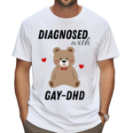 Diagnosed With Gy Dad Bear Heart Shirt