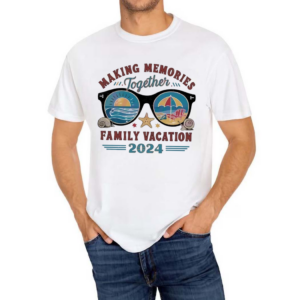 Cute Glasses Making Memories Together Family Vacation 2024 Shirt