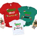 Custom Grinch Squad Family Matching Christmas Shirt