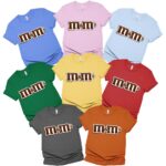 M M Chocolate Candy Halloween Group Matching Shirt, Halloween Candy Group Shirt, Family Halloween Costume Shirts, Chocolate Group Halloween Costumes Shirt, Matching Family Shirt