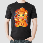 Wizard Fire Charmander Pokemon Cartoon Shirt