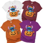 Stitch Pumkin Halloween Matching Group Shirt