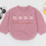 Custom Little Pumpkin Coquette Matching Halloween Baby Romper