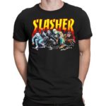 Horror Characters Skateboarding Slasher 2024 Shirt