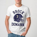 Brock Domann Dresden Helmet Font Shirt