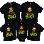 Grinch Custom With Name Matching Christmas Shirt