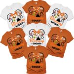 Personalized Minnie Mouse Birthday Squad Halloween Matching Shirt