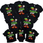 Custom Elf Family Christmas Pajamas Matching Shirt