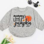 Mommy's Little Pumpkin Halloween Matching Baby Romper