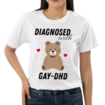 Diagnosed With Gy Dad Bear Heart Shirt