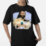 Jesus Holding Cigs Newport Shirt