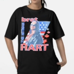 Bret Hart The Hitman Usa Flag And Maple Leaves Shirt