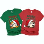 Chip And Dale Double Trouble Christmas Couples Shirt, Double Trouble Christmas Group Costume Shirt