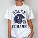 Brock Domann Dresden Helmet Font Shirt