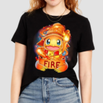 Wizard Fire Charmander Pokemon Cartoon Shirt