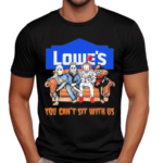 Horror Movie Characters Lowe’s You Can’t Sit With Us Halloween 2024 Shirt