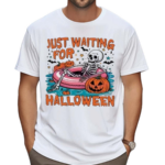 Vintage Just Waiting For Halloween Shirt