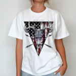 Retro Howitzer Deer American Flag 2024 Shirt