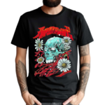 Aurorawave Bloom Skull Flower Shirt