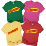 Starburst Candy Shirt, Family Halloween Costume Shirts, Chocolate Group Halloween Shirt, Costumes Halloween Candy Group Chocolate Shirt