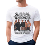 Suicidal Tendencies 45th Anniversary 1980 2025 Signatures Thank You For The Memories Shirt