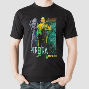 Camiseta Del Campeon De Peso Semipesado Alex Pereira De Ufc 303 Shirt