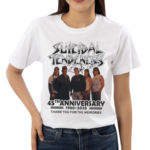 Suicidal Tendencies 45th Anniversary 1980 2025 Thank You For The Memories Shirt