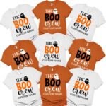 The Boo Crew Custom Halloween Group Matching Shirt, Cute Ghost Halloween Costume Shirt