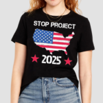 Stop Project 2025 American Flag Vintage Distressed Shirt