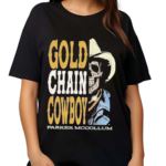 Parker Mccollum Gold Chain Cowboy Skull Shirt