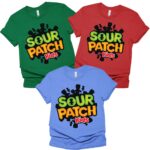 Sour Patch Kids Candy Logo Shirt, Chocolate Group Halloween Shirt, Costumes Halloween Candy Group Chocolate Shirt Matching Family Shirt