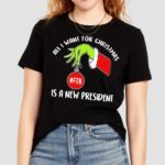 Grinch Hand All I Want For Christmas Is A New President FJB Shirt